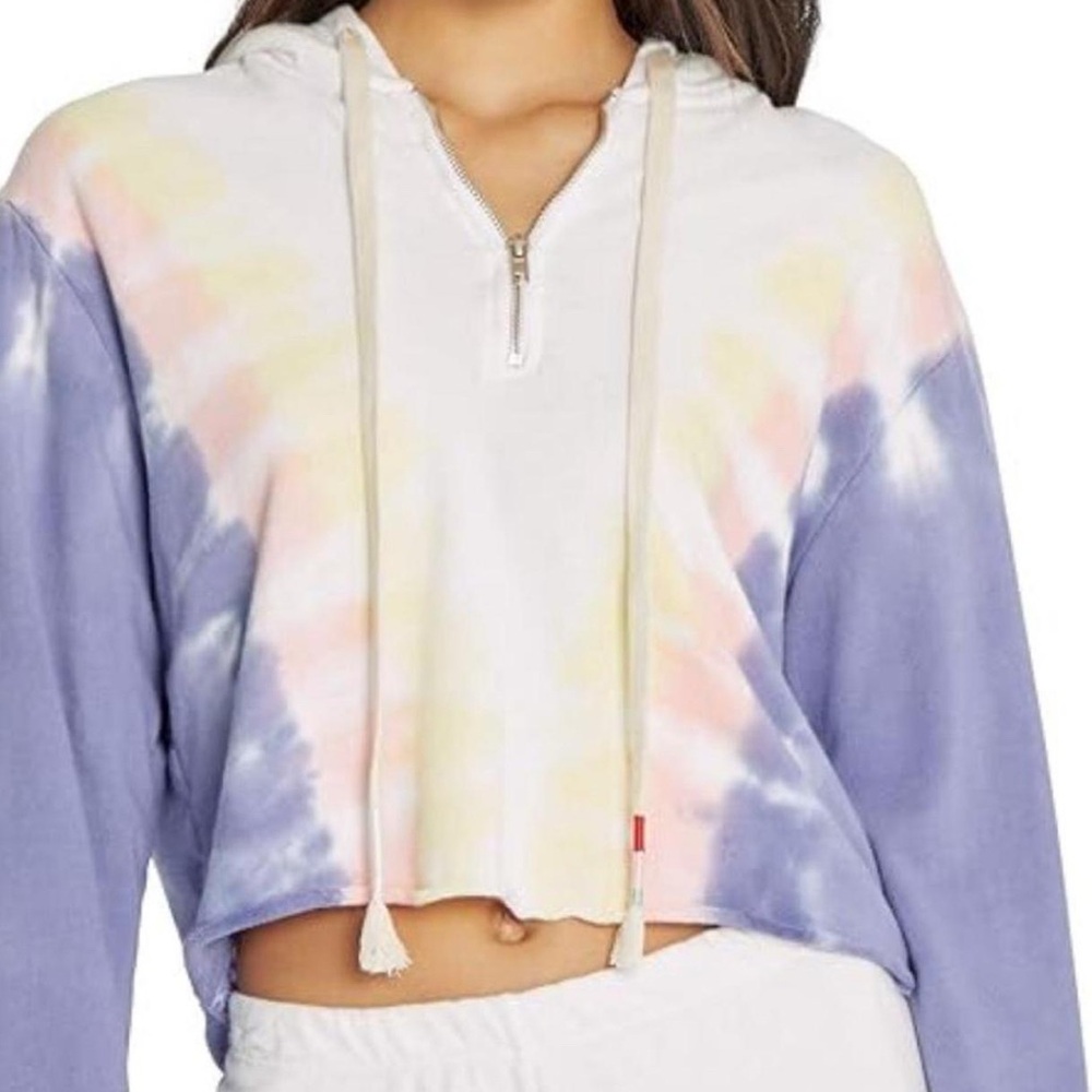 Wild fox Tie-Dye Hoodie in Purple and Yellow